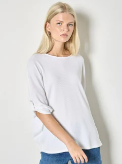 Apricot Damen Shirt in weiß - Ausschnitt: Rundhals