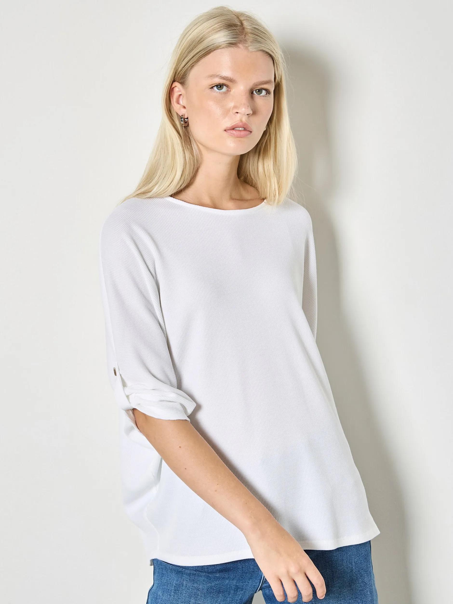 Apricot Damen Shirt in weiß - Ausschnitt: Rundhals