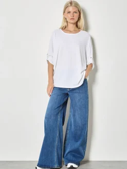 Apricot Damen Shirt in weiß - Ausschnitt: Rundhals