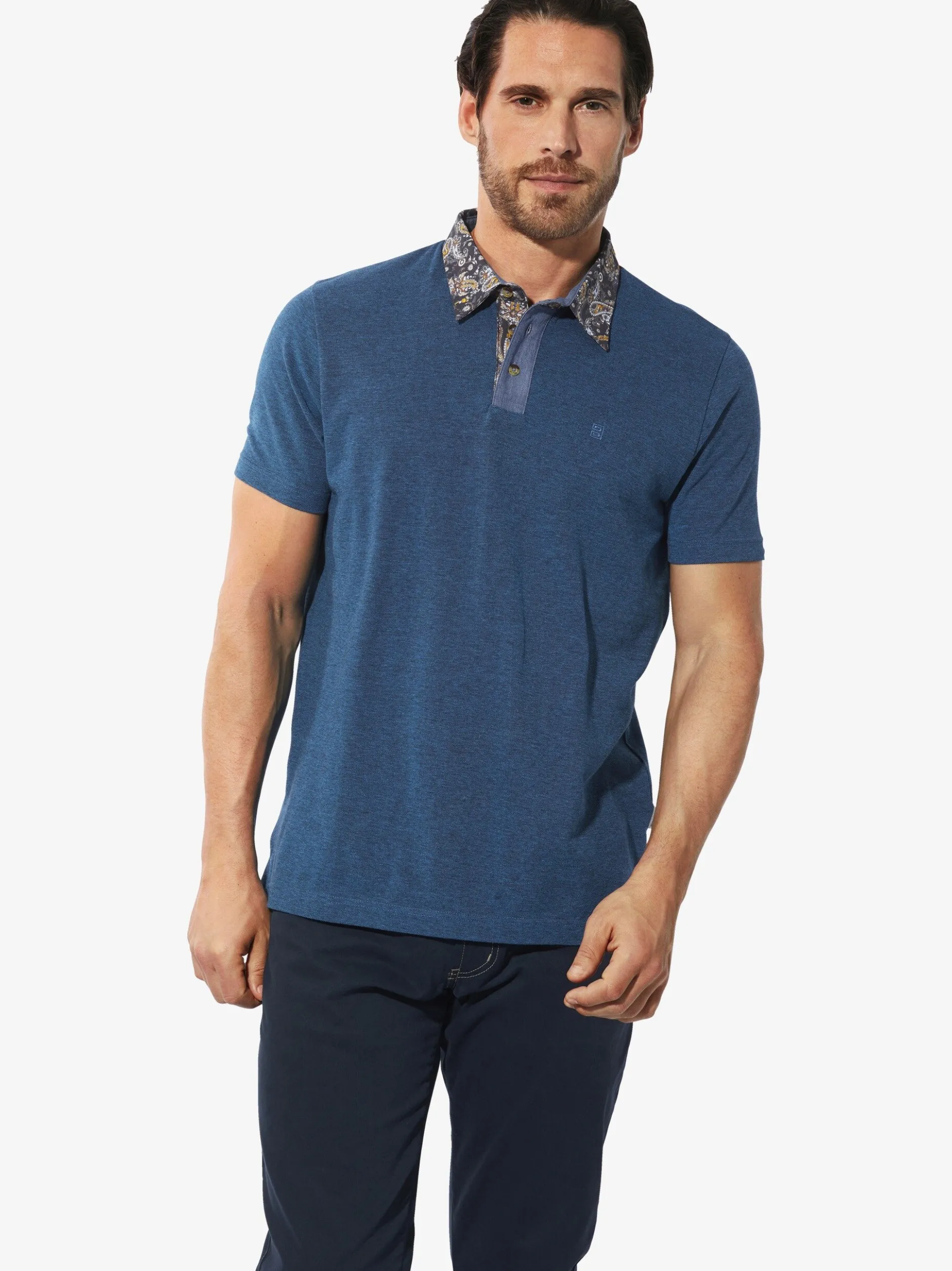 BABISTA Herren Doppelpack Poloshirt - RELOR in blau cognac