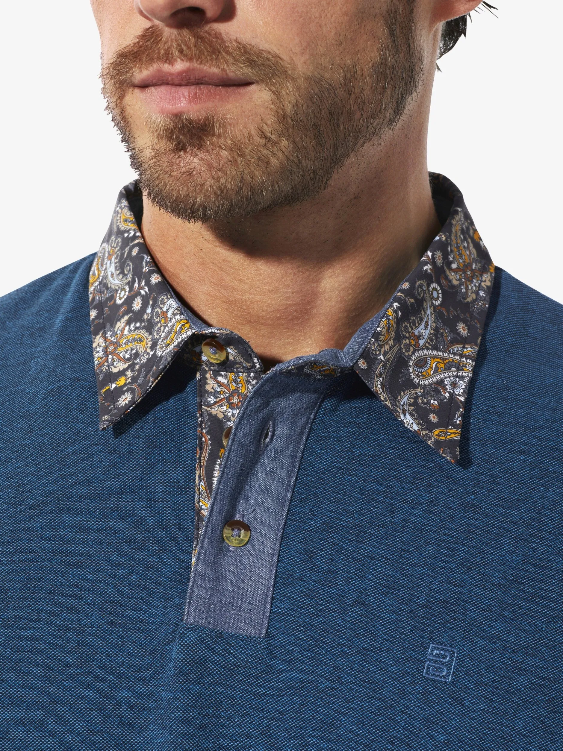 BABISTA Herren Doppelpack Poloshirt - RELOR in blau cognac