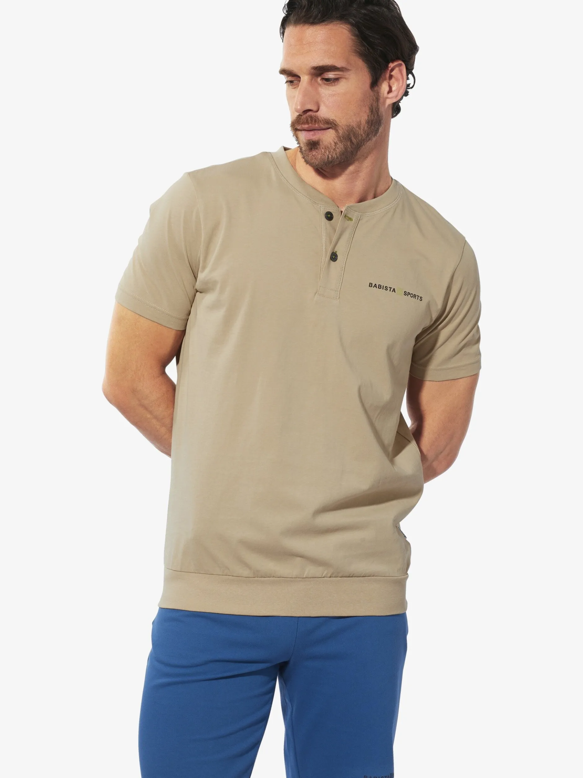 BABISTA Herren Doppelpack T-Shirt - MARILO in beige