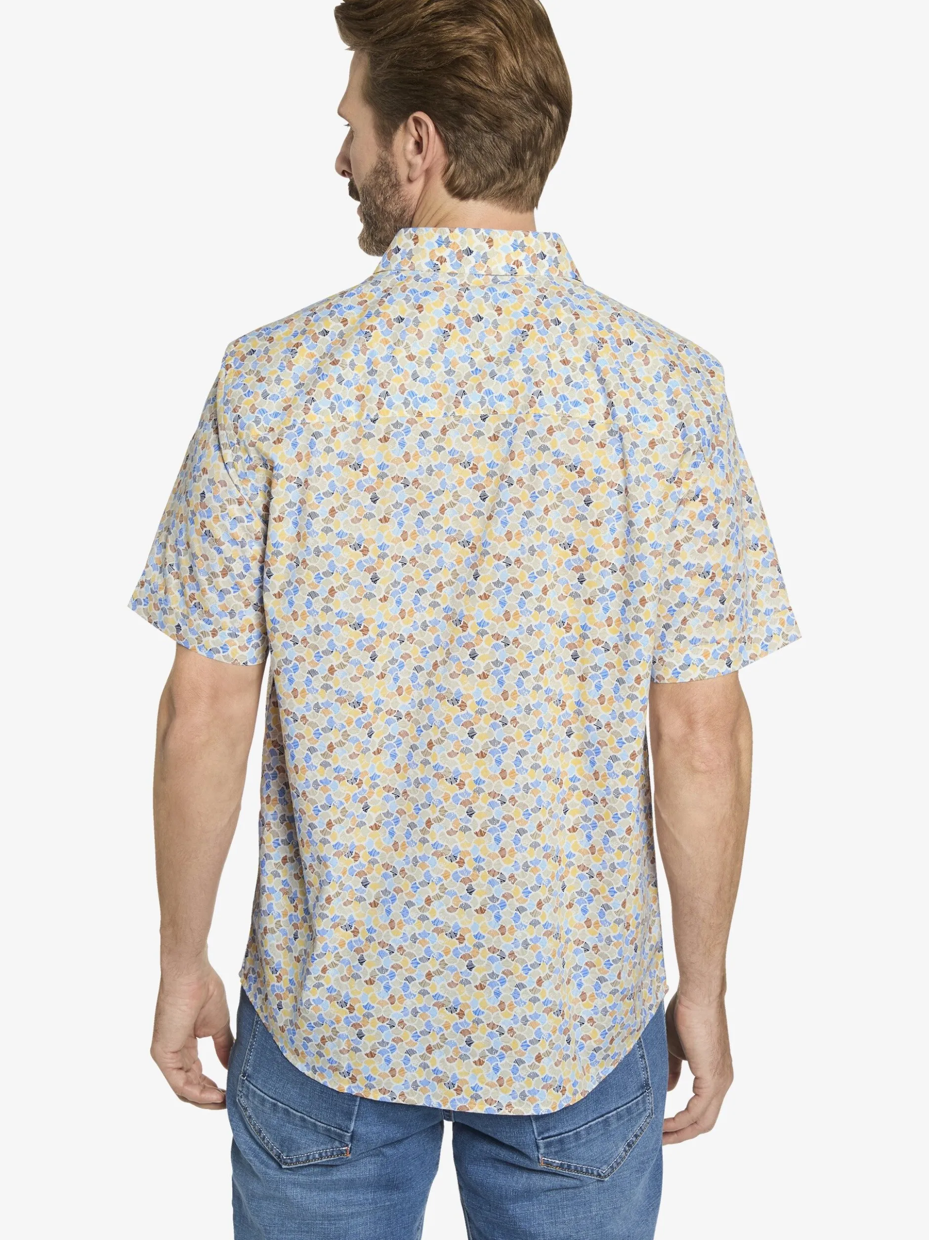 BABISTA Herren Kurzarmhemd - BELLANZA in beige