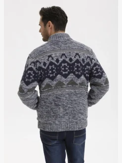 BABISTA Herren Outdoor Strickjacke - TESSABELLA in blau