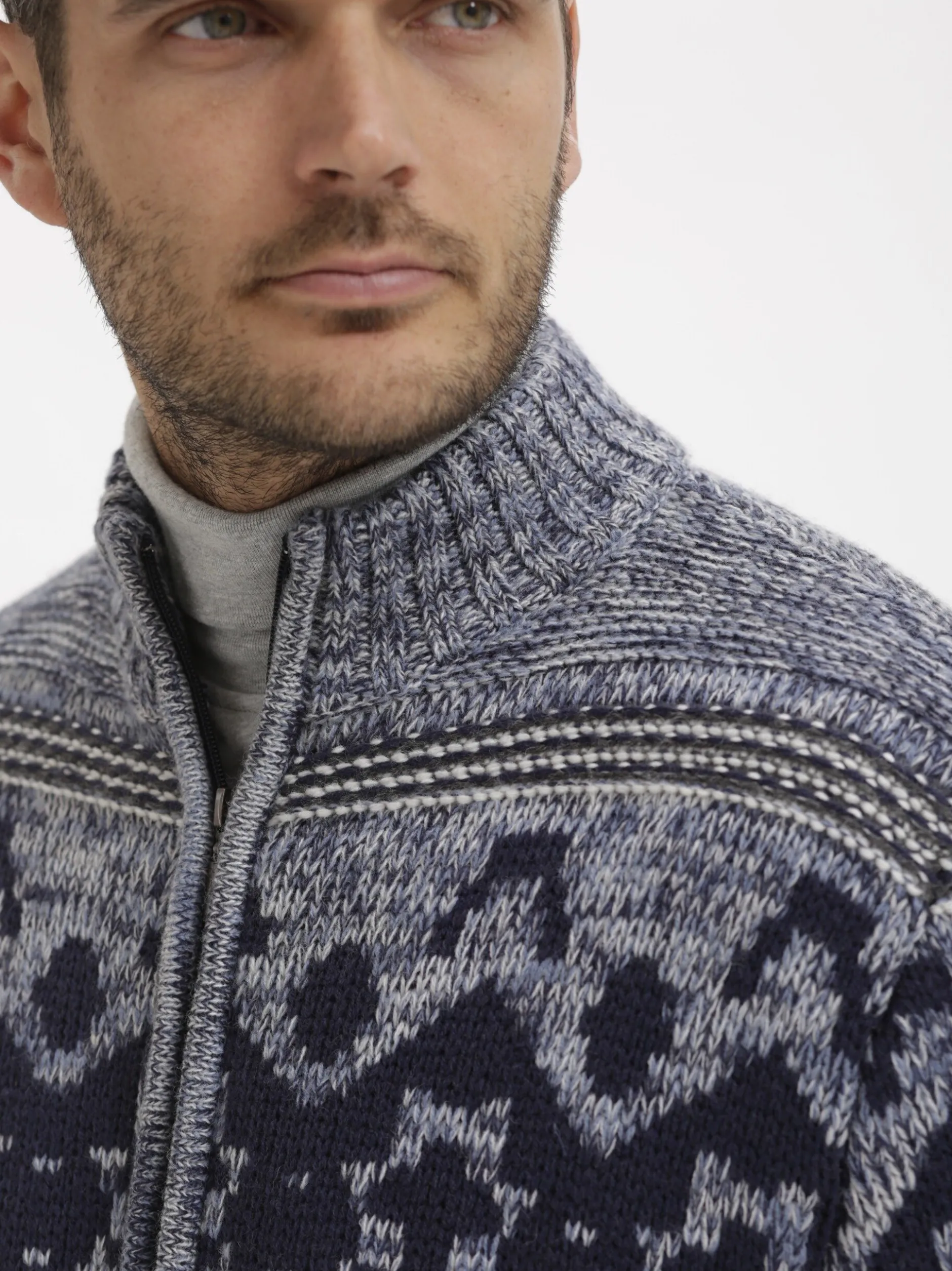 BABISTA Herren Outdoor Strickjacke - TESSABELLA in blau