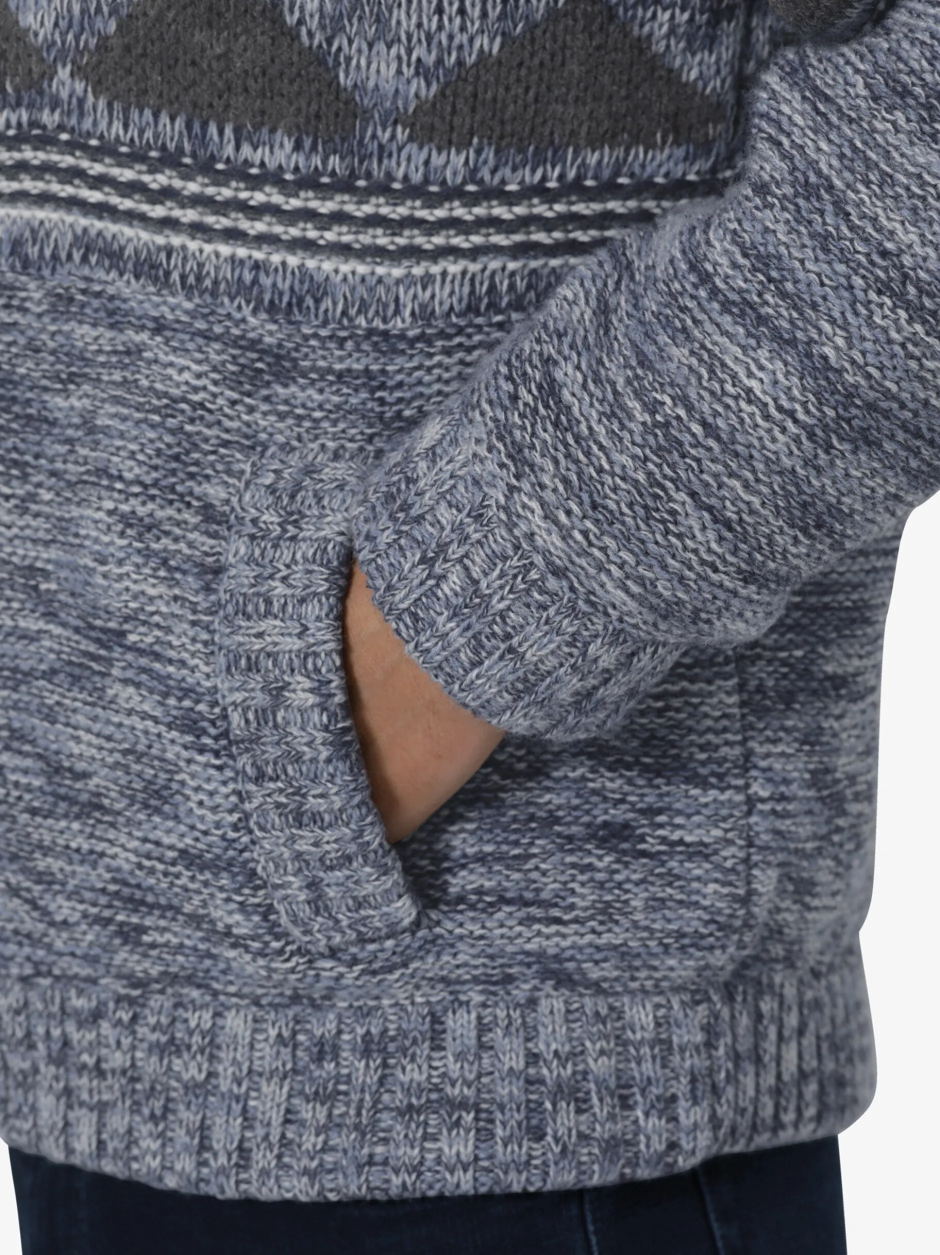 BABISTA Herren Outdoor Strickjacke - TESSABELLA in blau