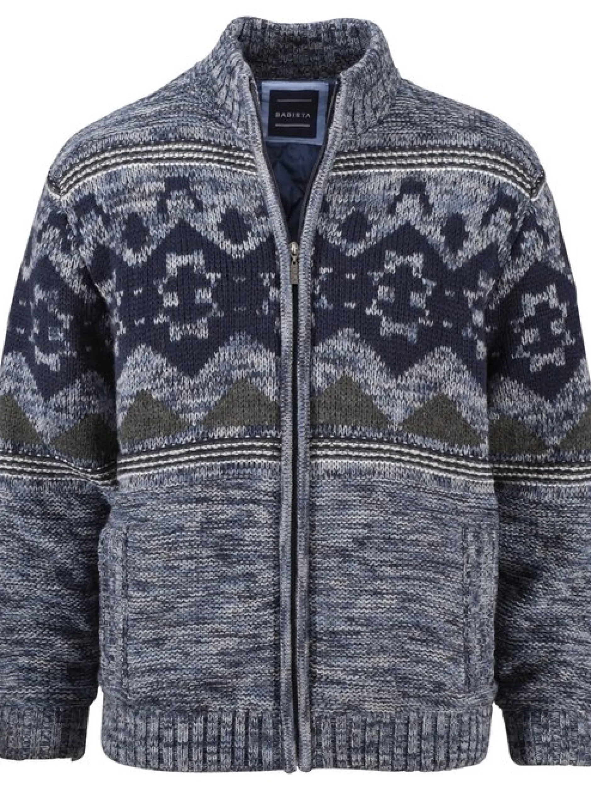 BABISTA Herren Outdoor Strickjacke - TESSABELLA in blau