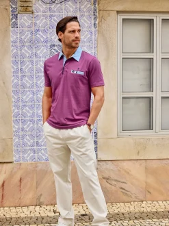 BABISTA Herren Poloshirt - SAVINO in lila