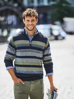 BABISTA Herren Pullover - NELOR in blau - Ärmel: langarm