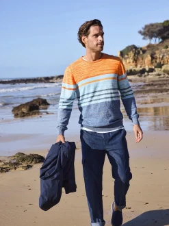 BABISTA Herren Pullover - WALNOR in blau orange