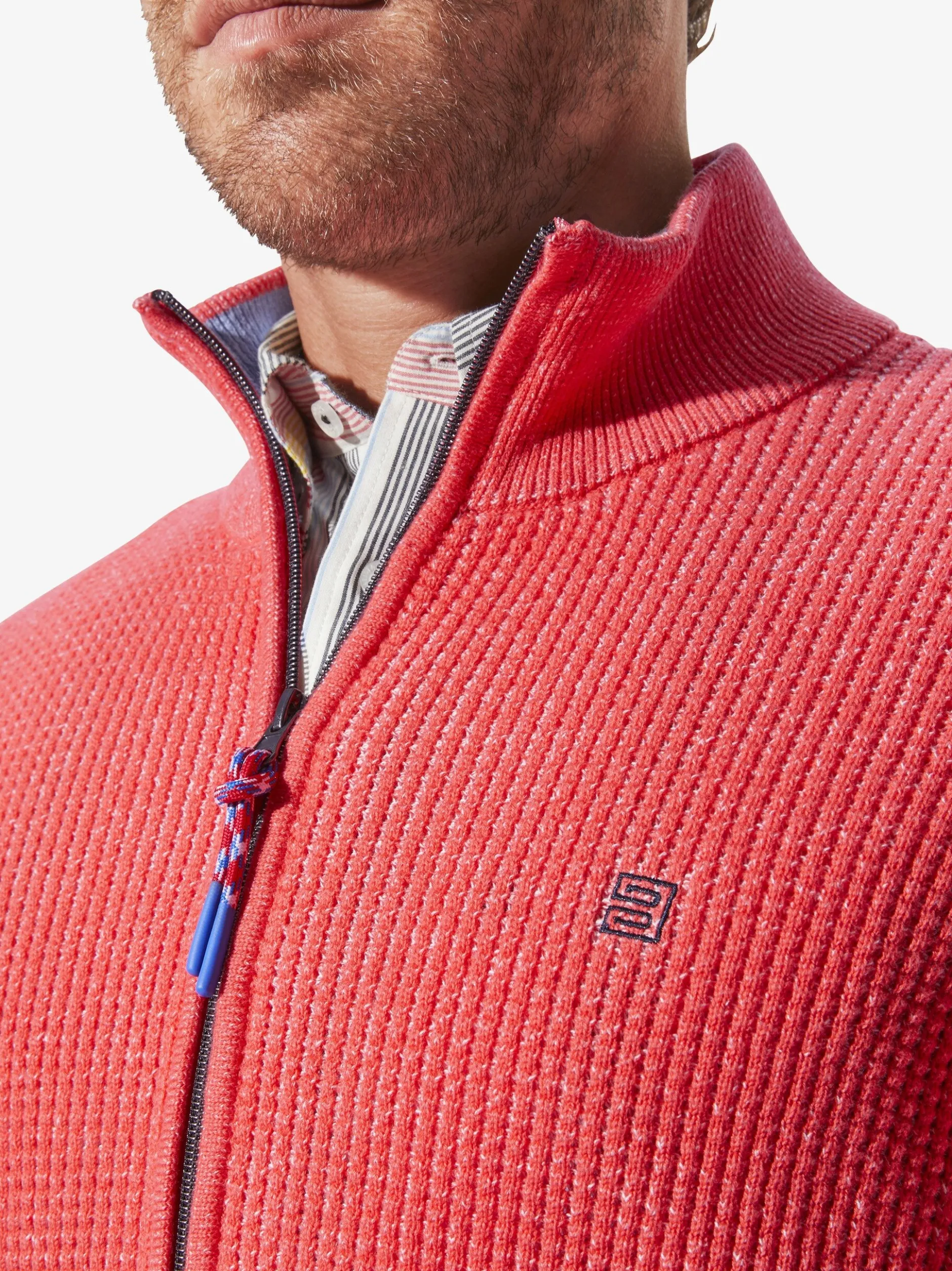 BABISTA Herren Strickjacke - DALAR in rot