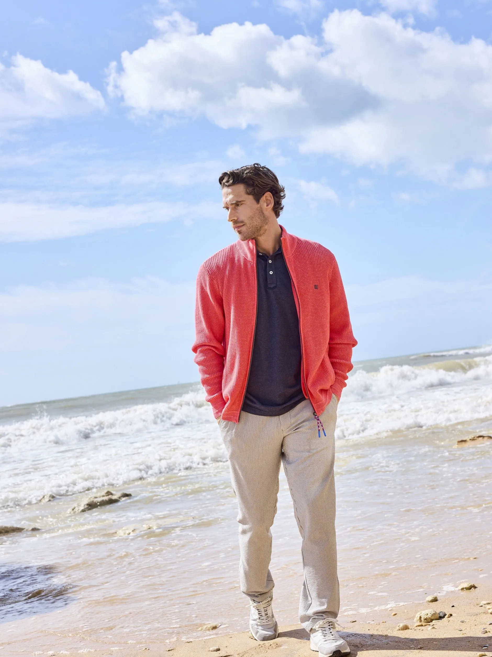 BABISTA Herren Strickjacke - DALAR in rot