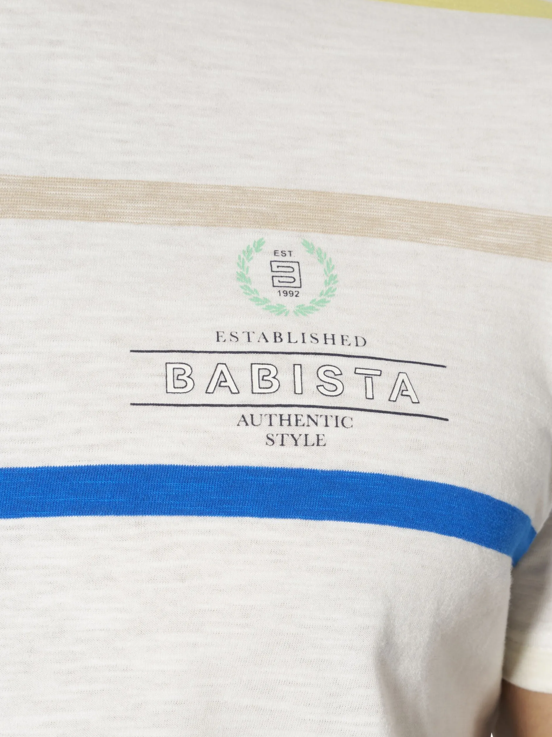 BABISTA Herren T-Shirts - ROMENZO im 2er-Pack in ecru marine