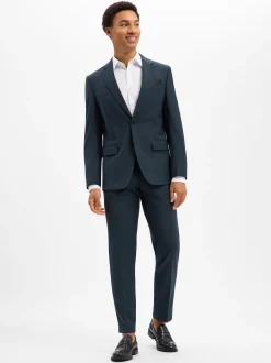 Benvenuto Herren Baukasten-Hose mit Schurwoll-Anteil - Messina in tanne