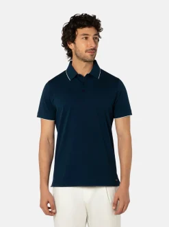 Benvenuto Herren Polo - ALFREDO in blau - Ärmel: kurzarm