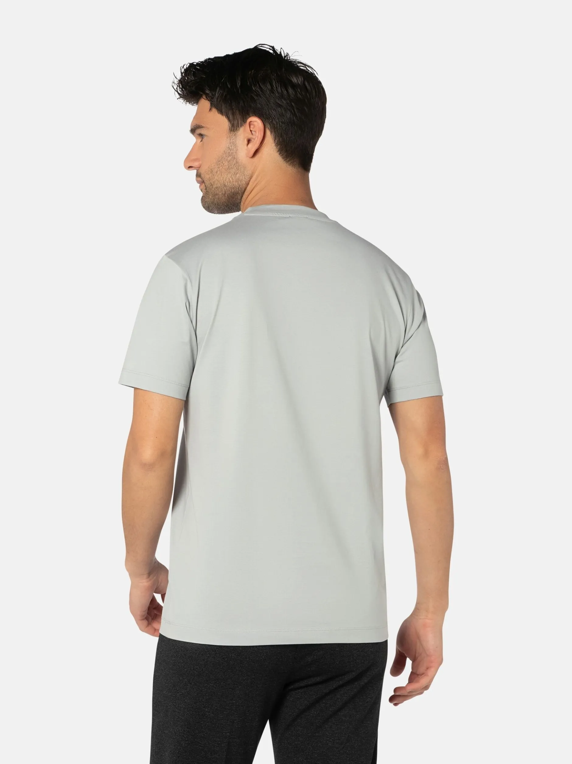 Benvenuto Herren Shirt - ADELMO in grau - Ärmel: kurzarm