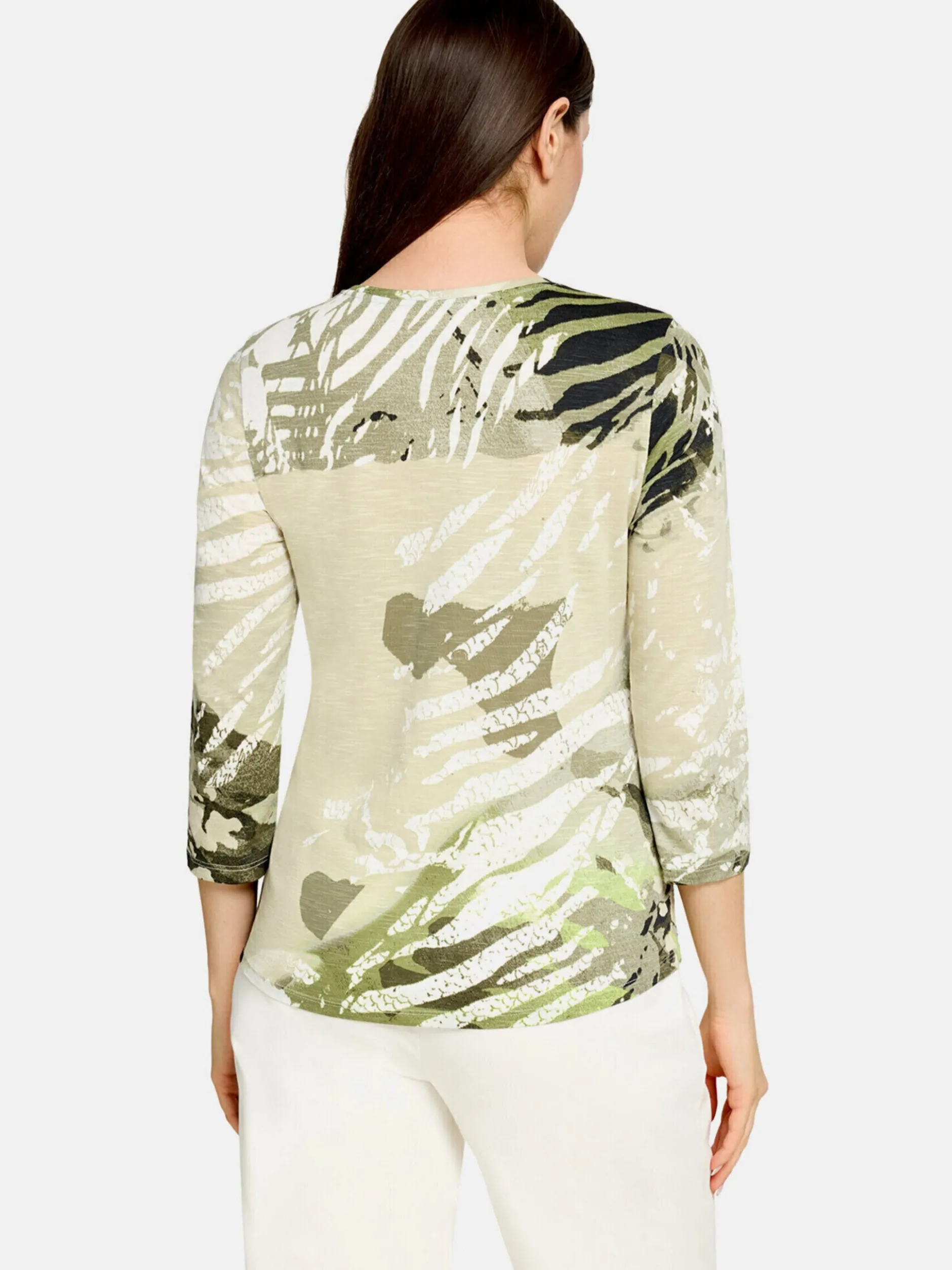 Betty Barclay Damen Basic Shirt in mehrfarbig beige
