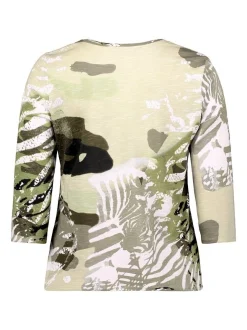 Betty Barclay Damen Basic Shirt in mehrfarbig beige