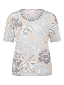 Betty Barclay Damen Basic Shirt in beige mehrfarbig