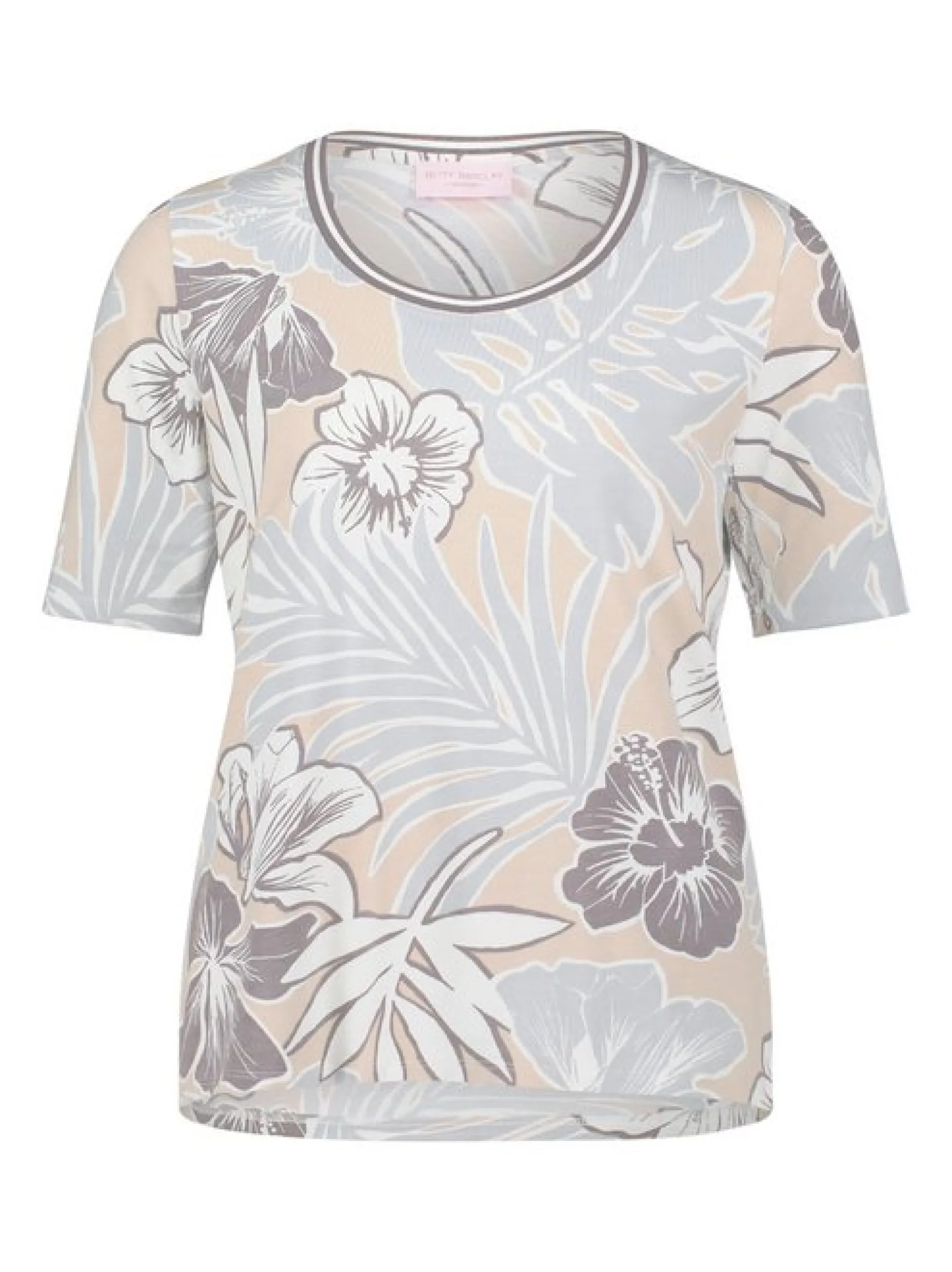 Betty Barclay Damen Basic Shirt in beige mehrfarbig