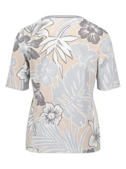 Betty Barclay Damen Basic Shirt in beige mehrfarbig