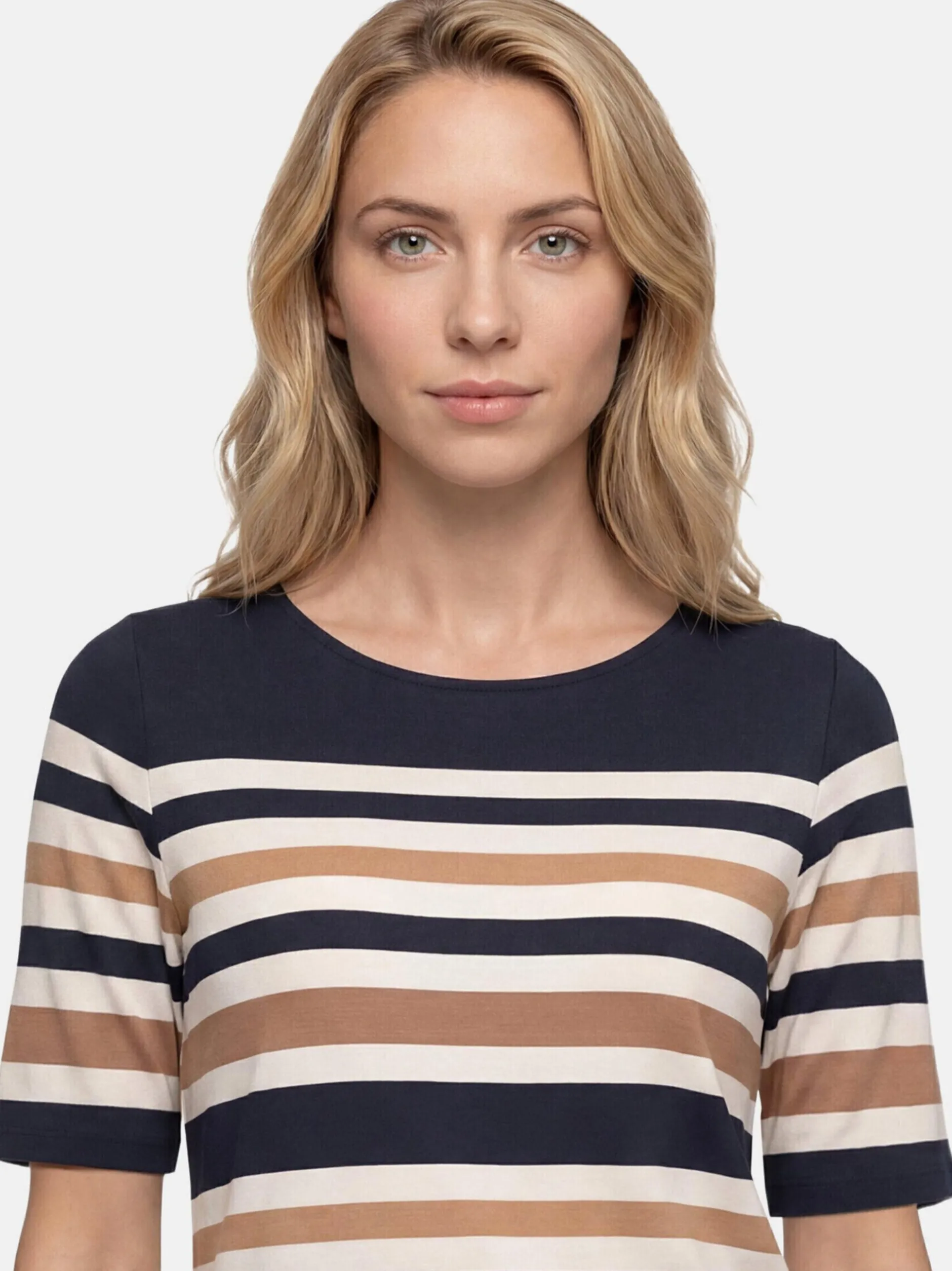 Betty Barclay Damen Basic Shirt in marine mehrfarbig