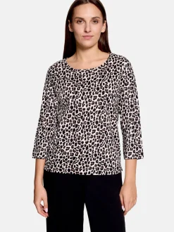 Betty Barclay Damen Basic Shirt in mehrfarbig beige