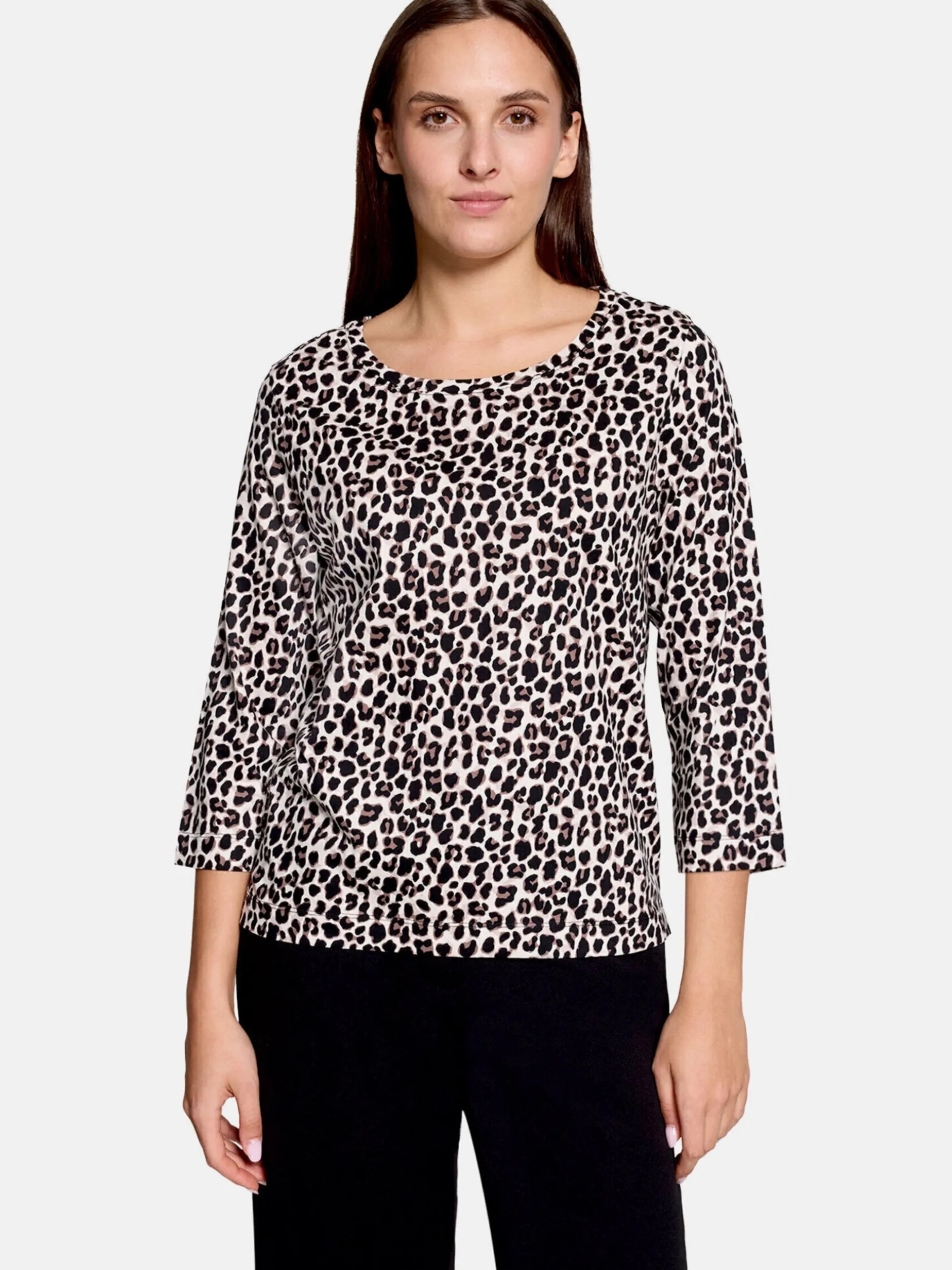 Betty Barclay Damen Basic Shirt in mehrfarbig beige