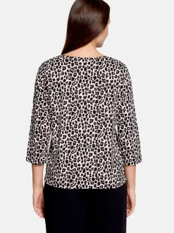 Betty Barclay Damen Basic Shirt in mehrfarbig beige