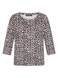 Betty Barclay Damen Basic Shirt in mehrfarbig beige
