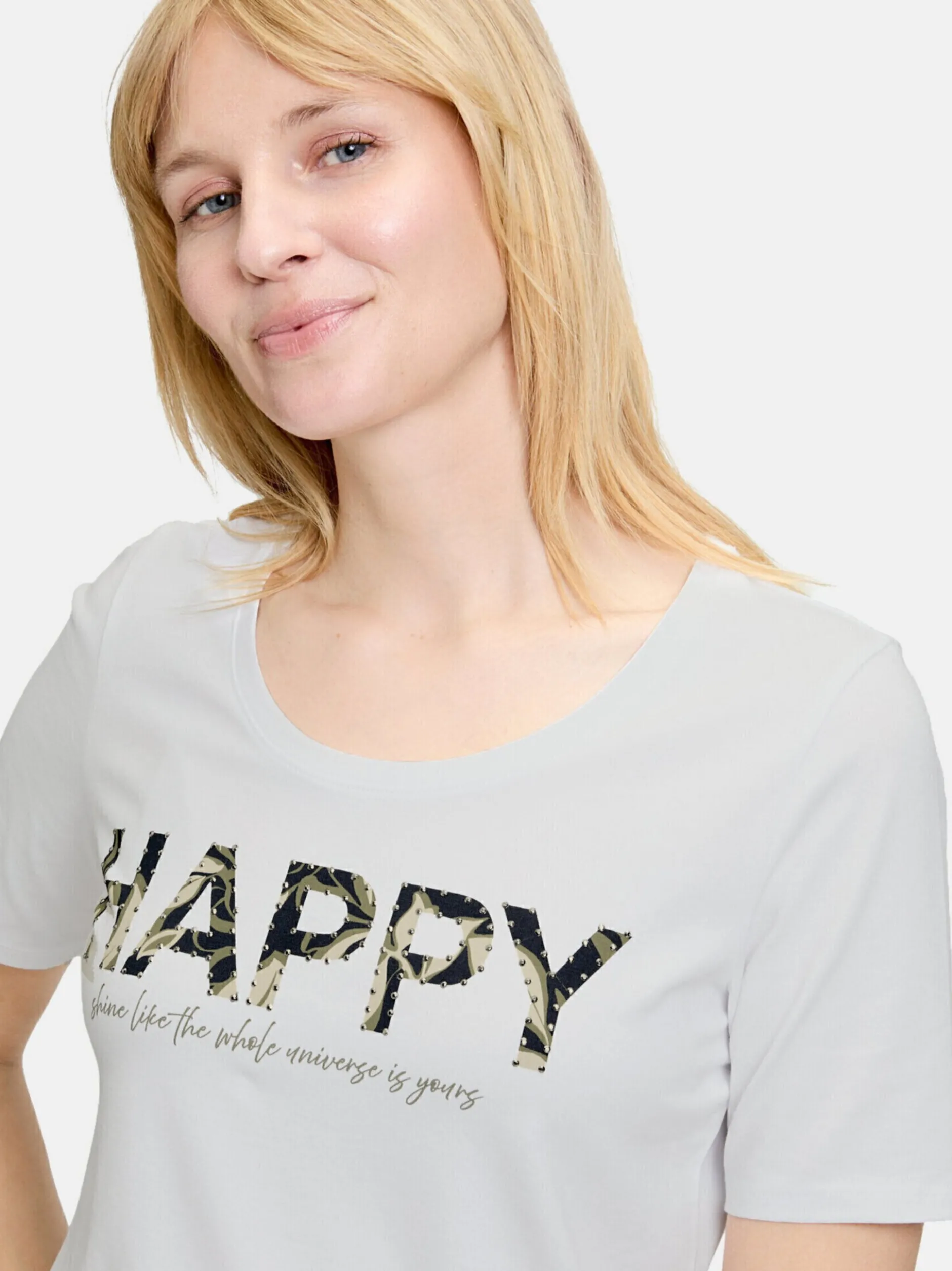 Betty Barclay Damen Basic Shirt in weiß