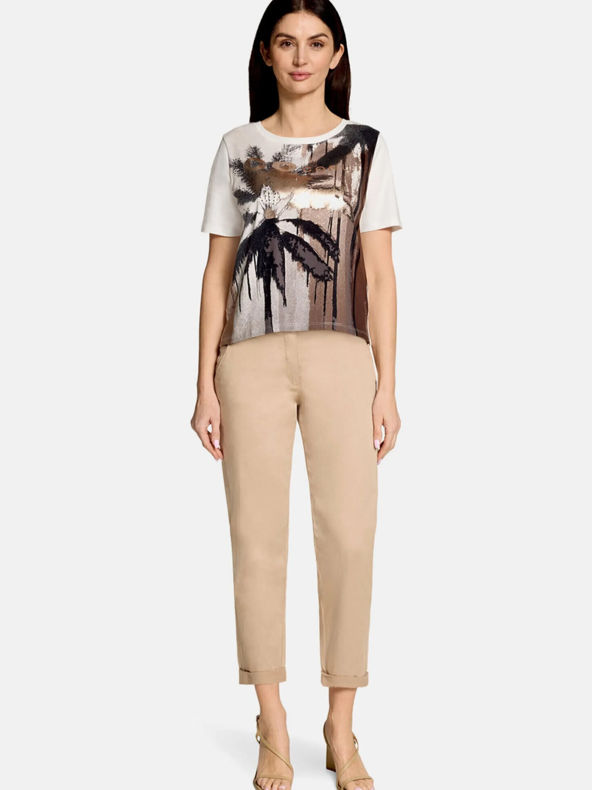 Betty Barclay Damen Basic Shirt in weiß mehrfarbig