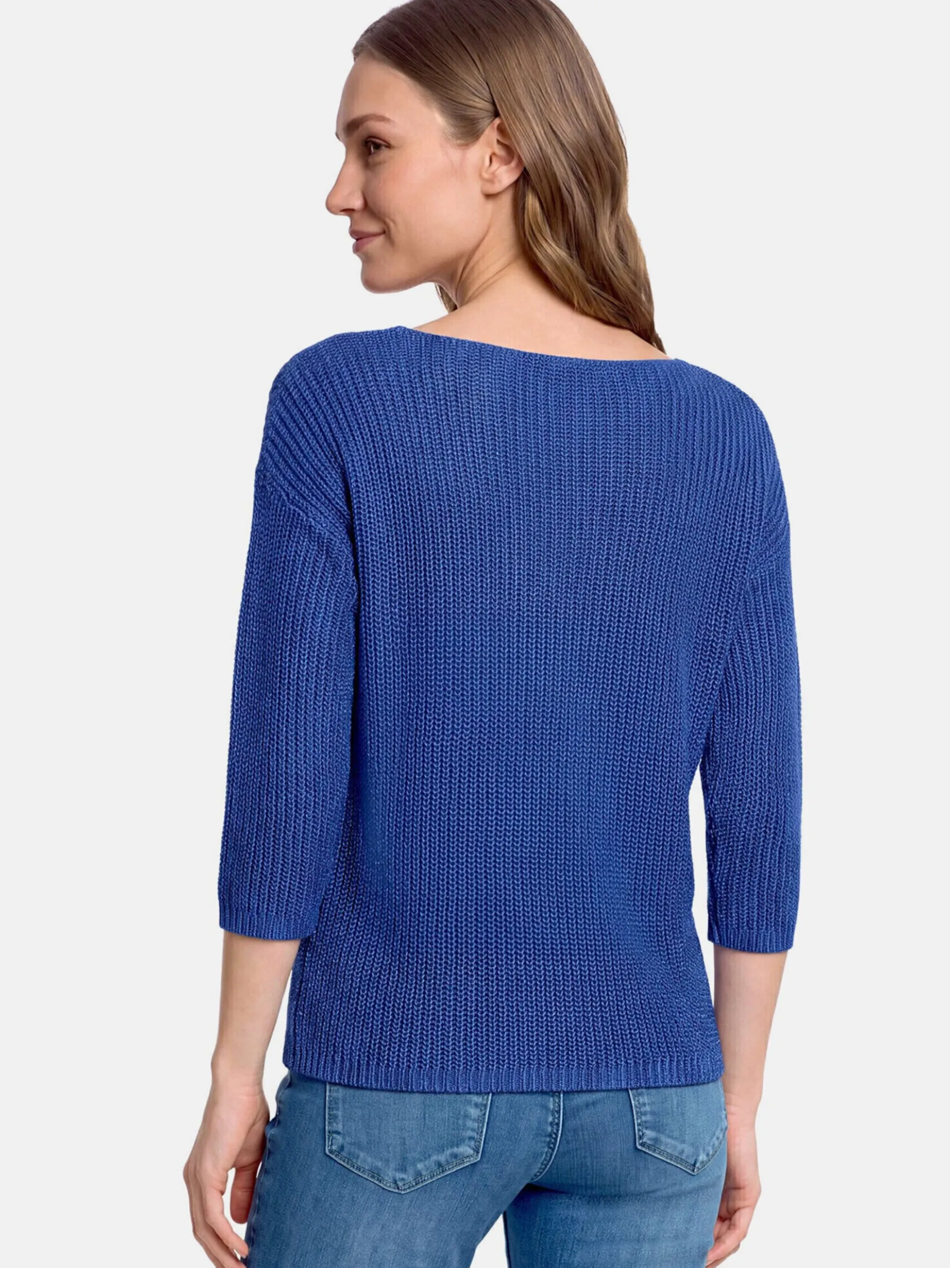 Betty Barclay Damen Basic-Strickpullover in blau