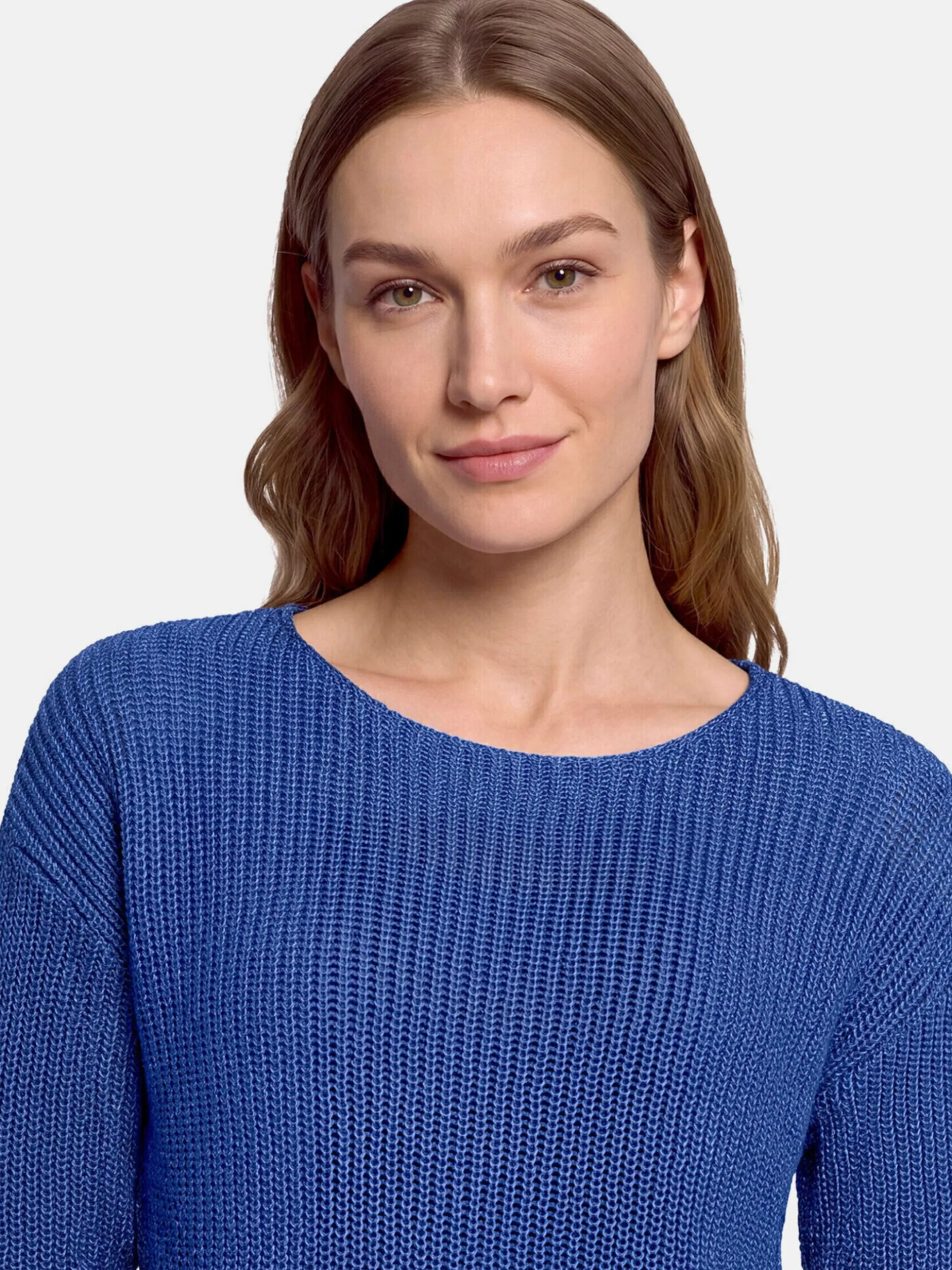 Betty Barclay Damen Basic-Strickpullover in blau