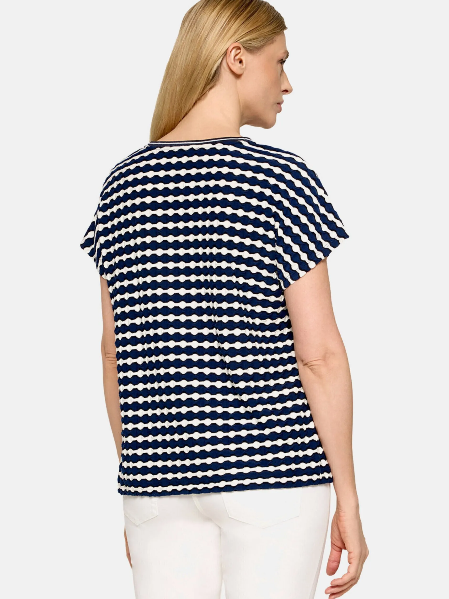 Betty Barclay Damen Casual-Shirt in blau weiß