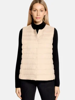 Betty Barclay Damen Daunenweste in beige