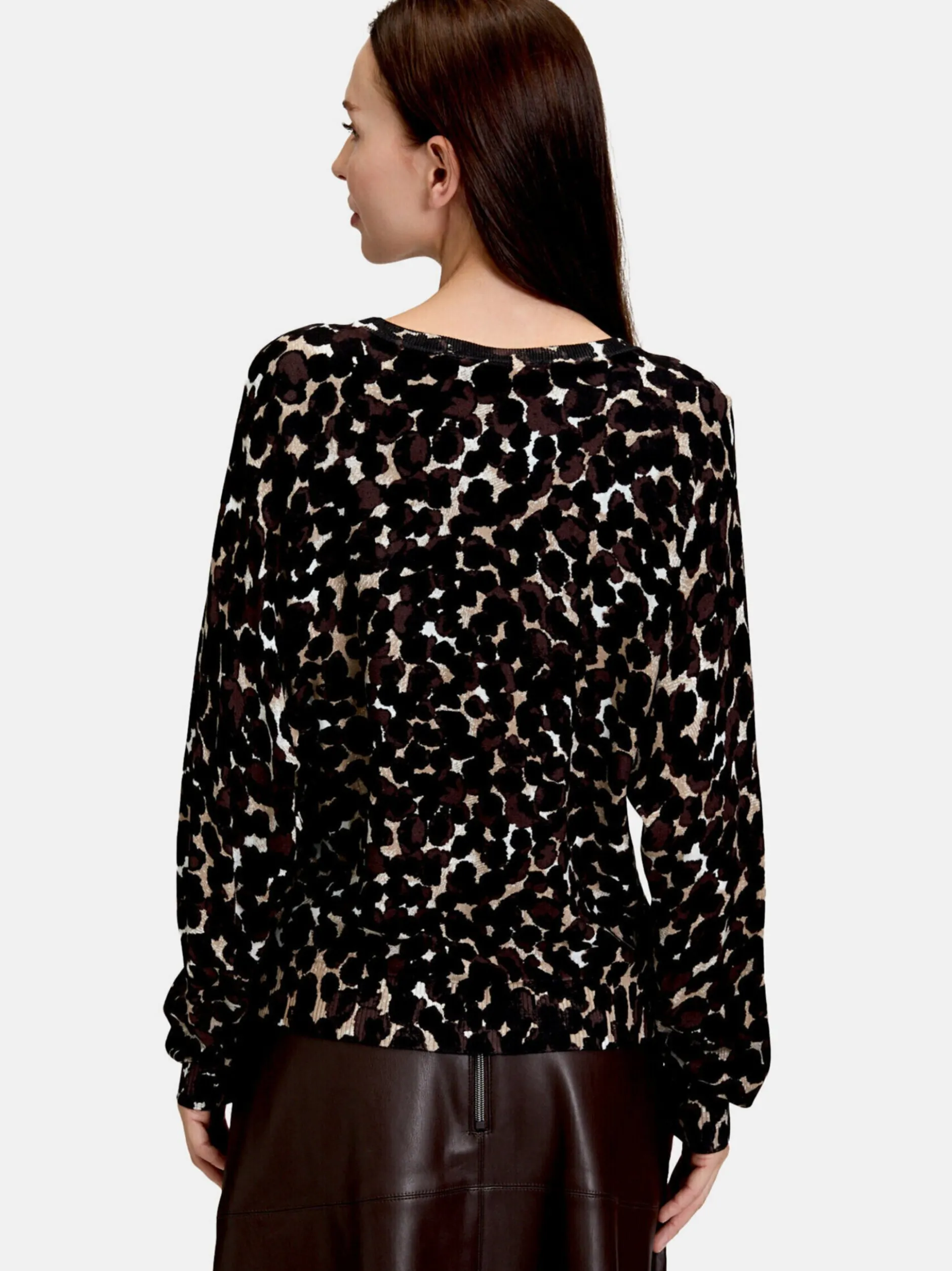 Betty Barclay Damen Feinstrickpullover in braun mehrfarbig