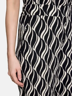 Betty Barclay Damen Hose in schwarz mehrfarbig
