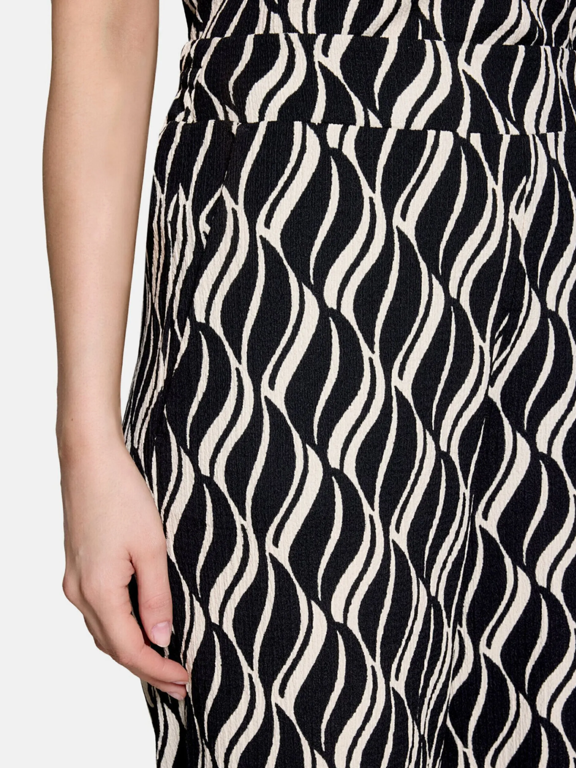 Betty Barclay Damen Hose in schwarz mehrfarbig