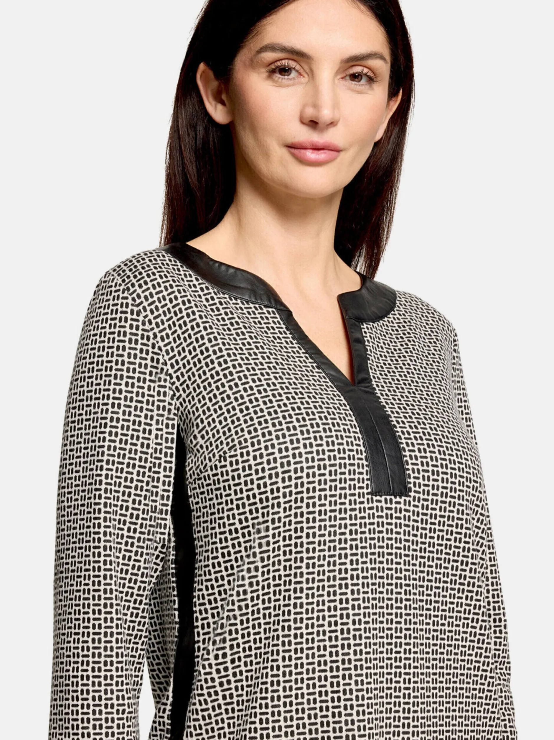 Betty Barclay Damen Jerseykleid in schwarz weiß