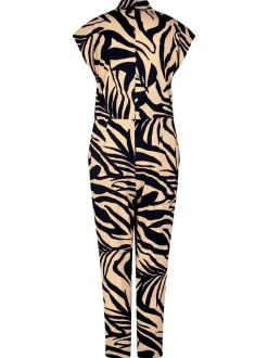 Betty Barclay Damen Jumpsuit in schwarz mehrfarbig