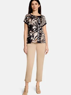 Betty Barclay Damen Kurzarmshirt in beige