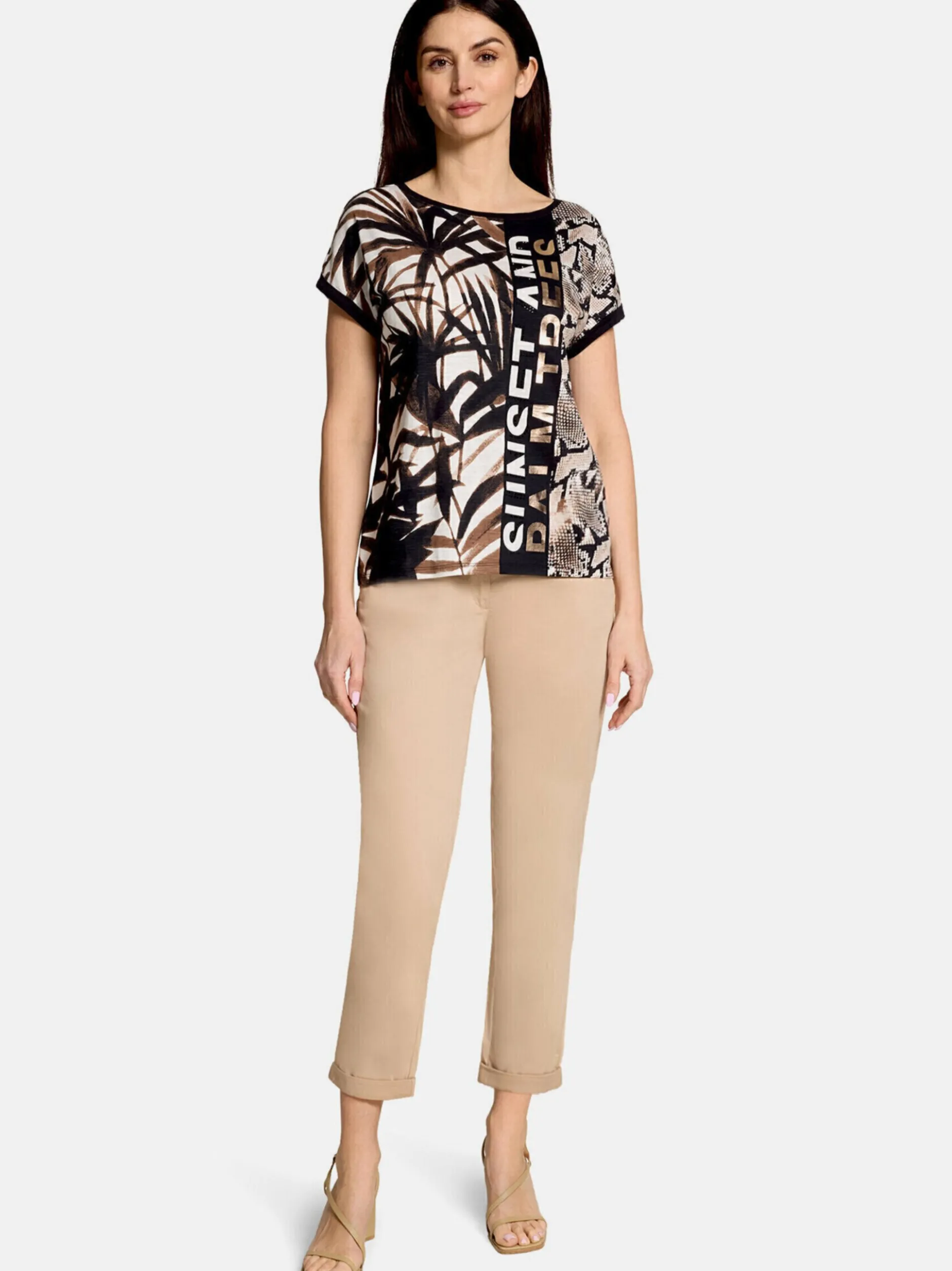 Betty Barclay Damen Kurzarmshirt in beige