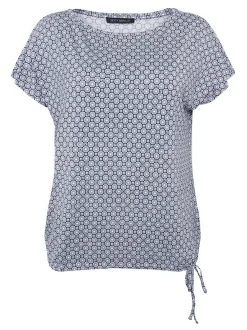 Betty Barclay Damen Kurzarmshirt in blau mehrfarbig