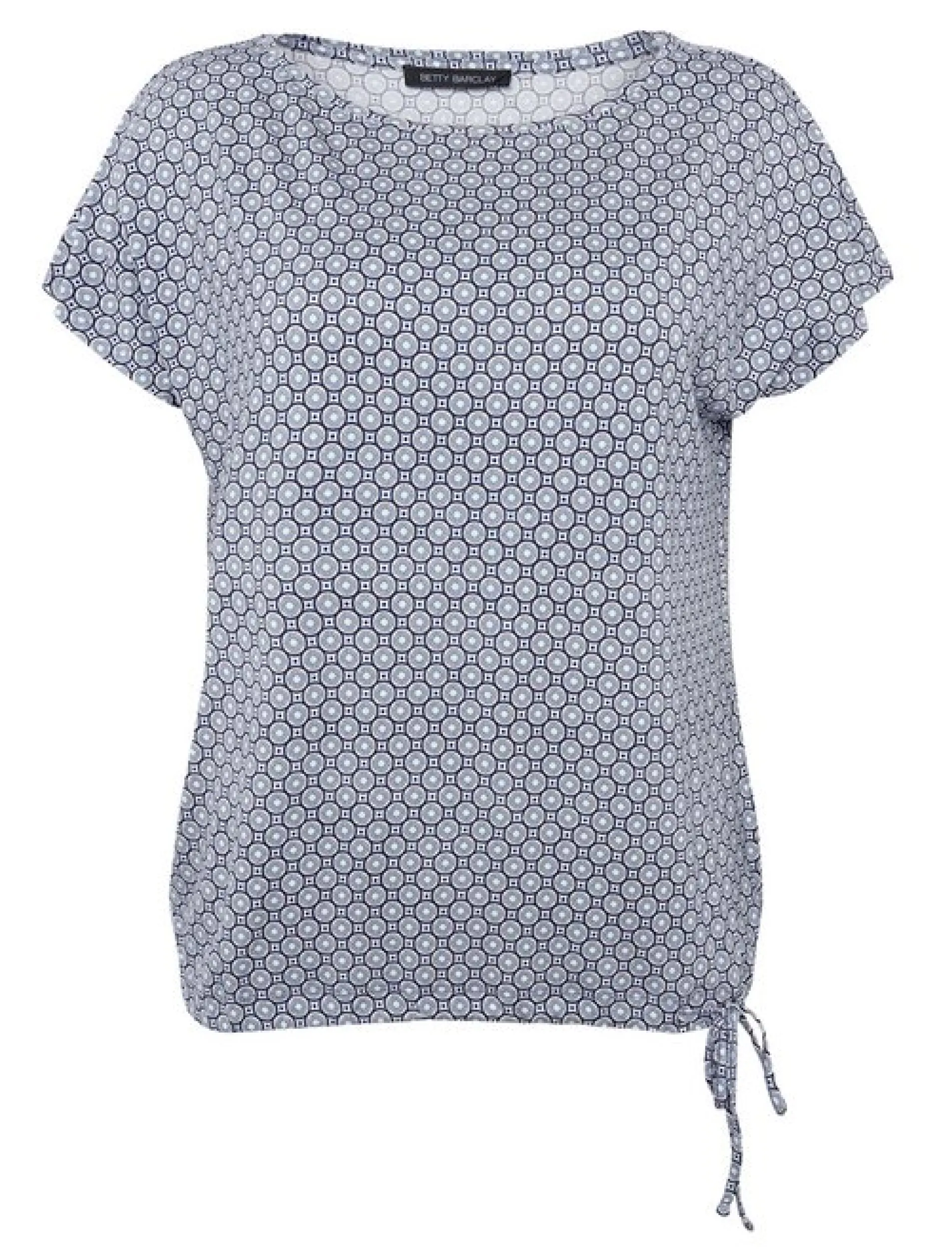 Betty Barclay Damen Kurzarmshirt in blau mehrfarbig