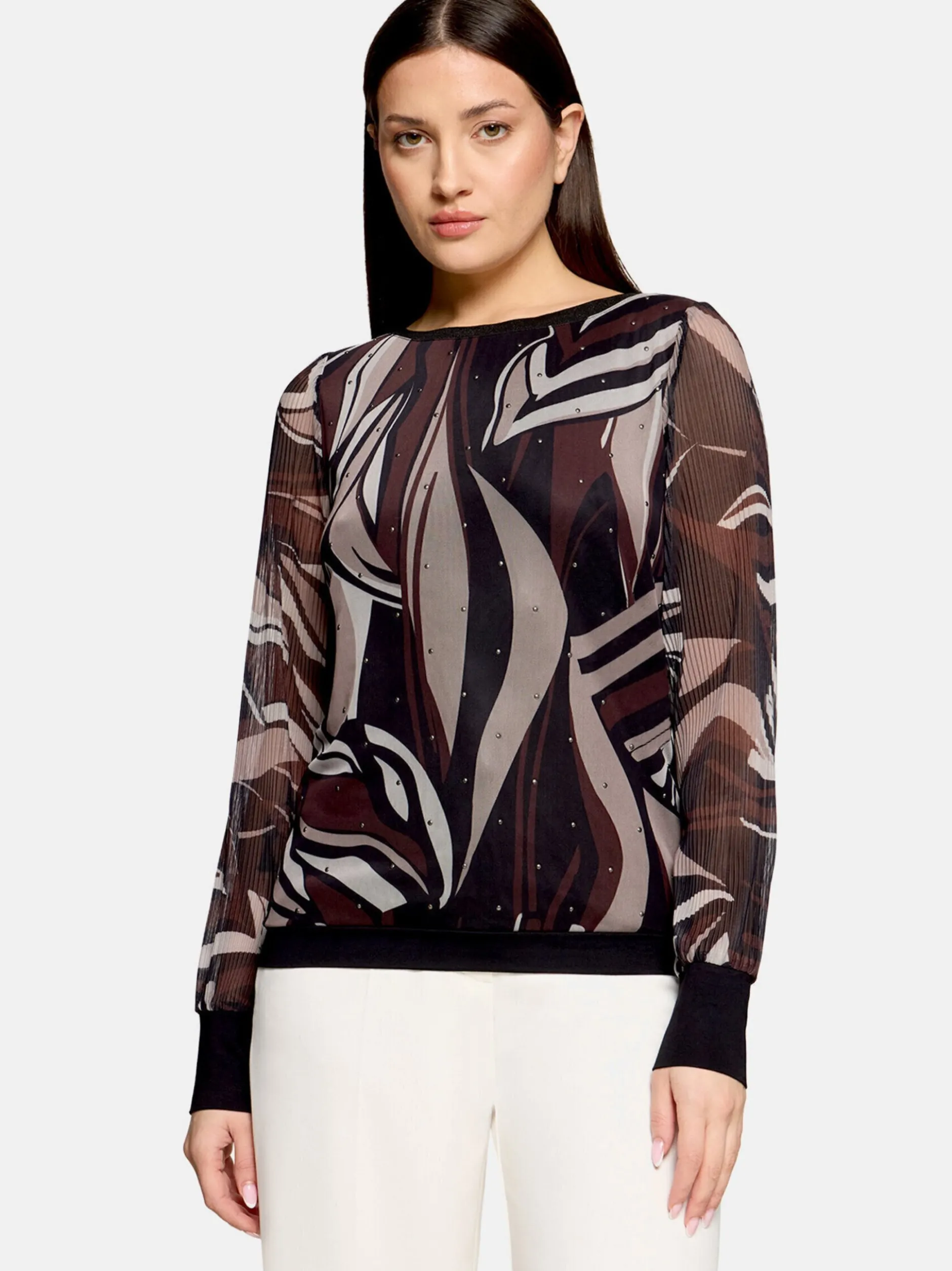 Betty Barclay Damen Langarm-Shirt in mehrfarbig