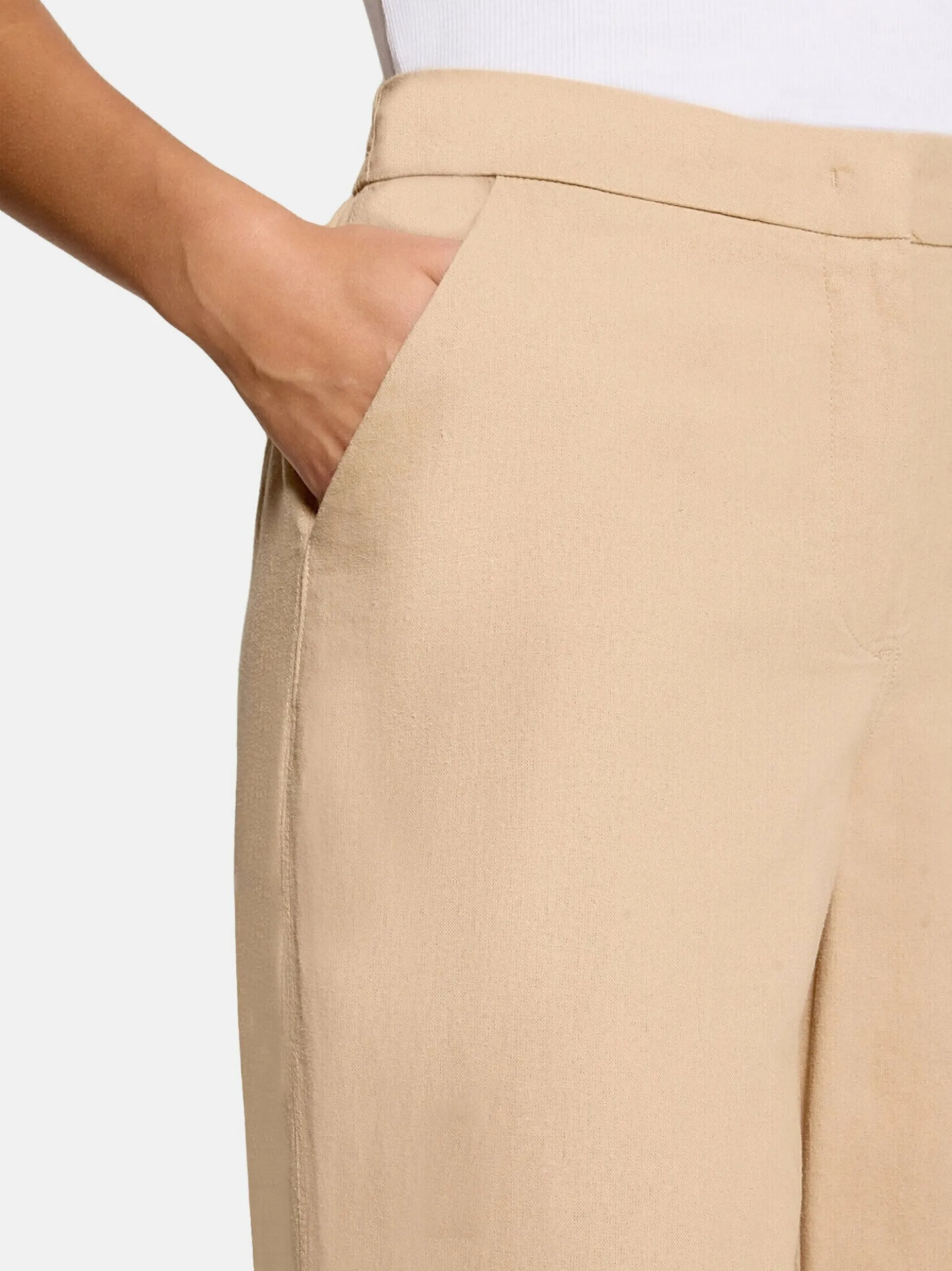 Betty Barclay Damen Leinenhose in beige