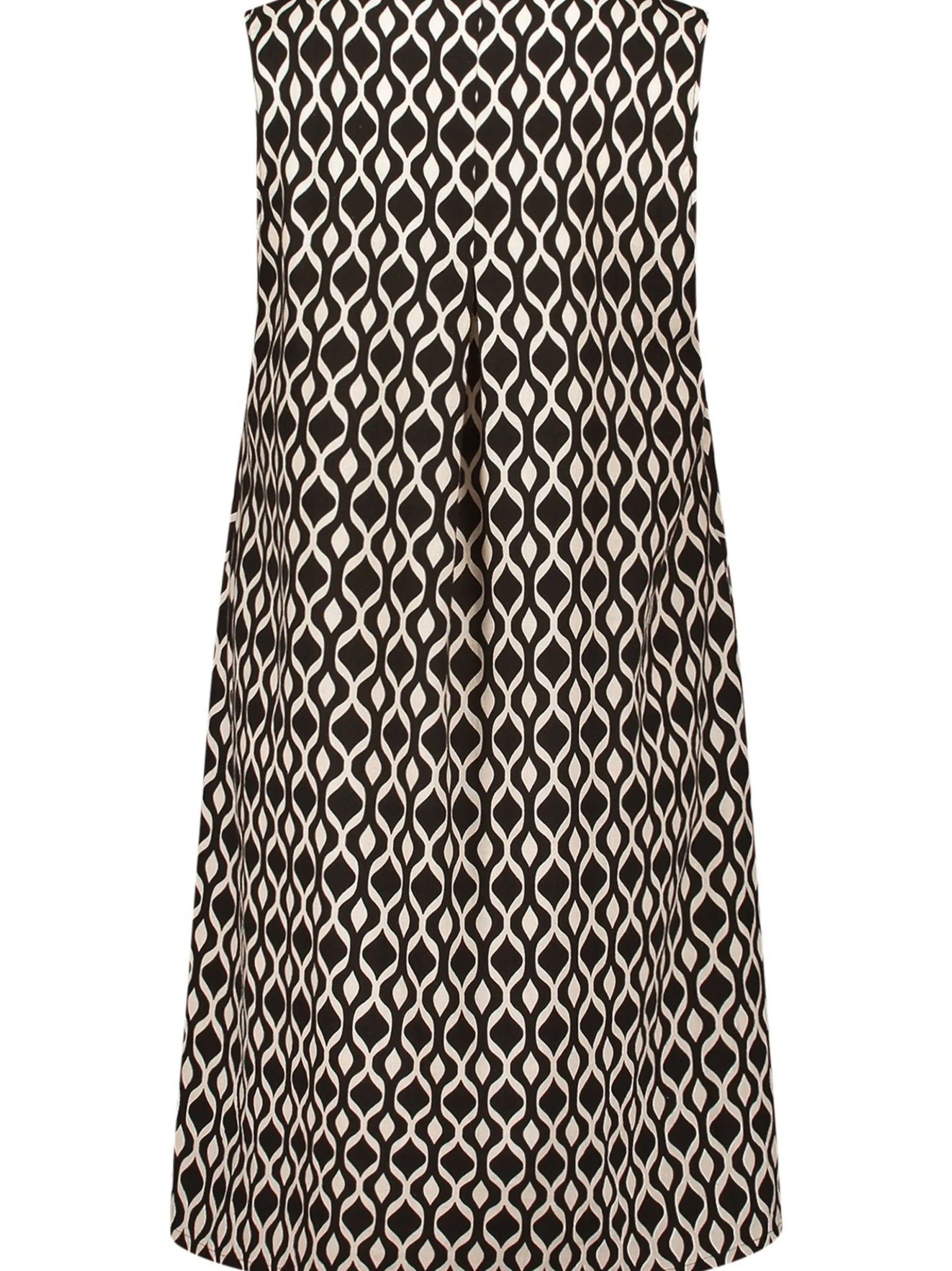 Betty Barclay Damen Leinenkleid in beige schwarz