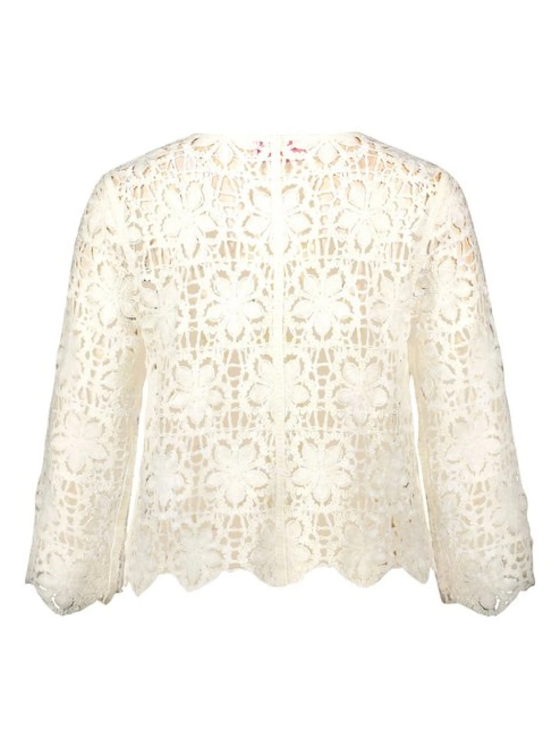 Betty Barclay Damen Lochstrick-Pullover in weiß