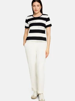Betty Barclay Damen Ringelshirt in schwarz mehrfarbig